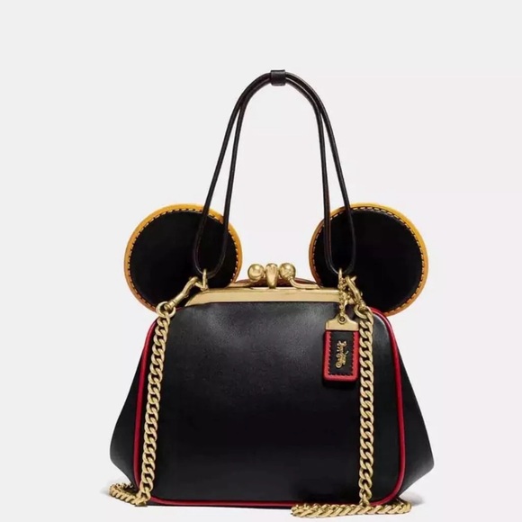 Coach Handbags - NWT COACH MICKEY EARS X KEITH HARING KISSLOCK BAG